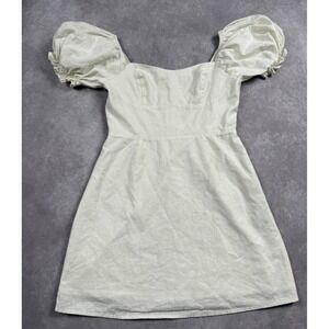 Mini Dress‎ Coquette Feminine Cottagecore Women's  Sz S Forever 21 Ivory